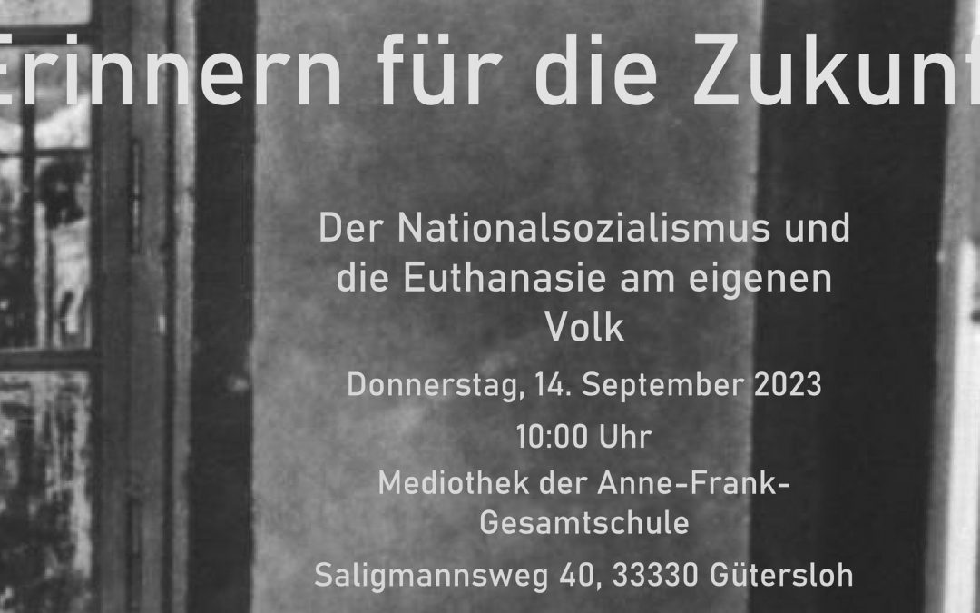 „Der Nationalsozialismus und die Euthanasie am eigenen Volk.“ Vortrag von Marion Keßler